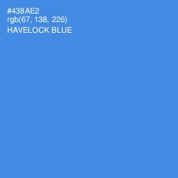 #438AE2 - Havelock Blue Color Image